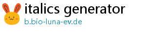 italics generator